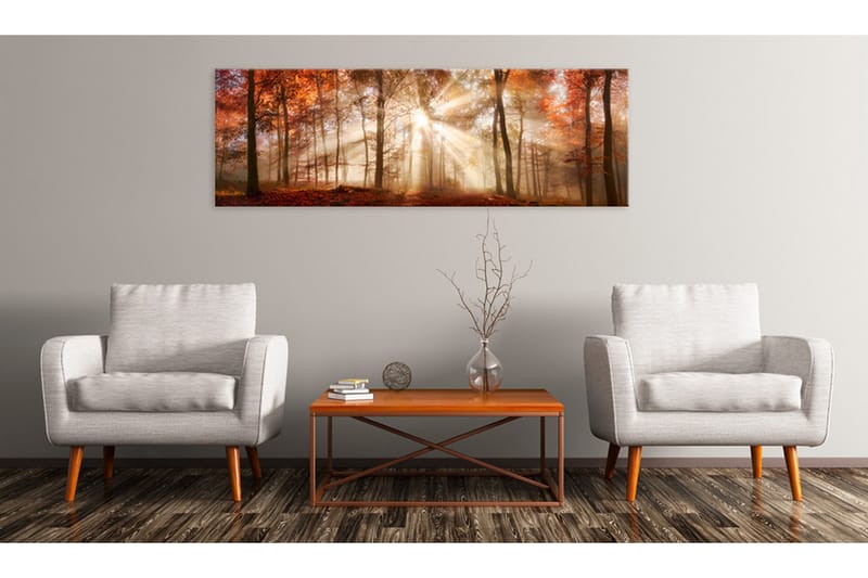 Bilde Autumnal Dawn 135x45 - Artgeist sp. z o. o. - Innredning - Bilder & kunst - Lerretsbilder