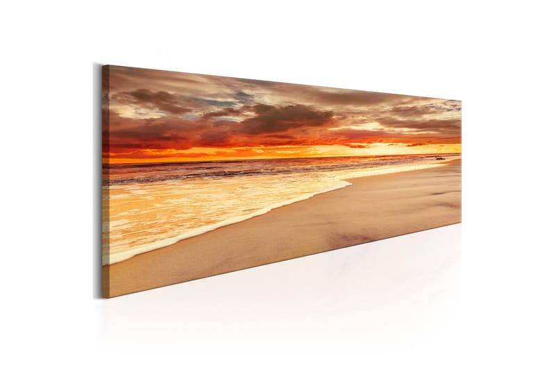 Bilde Beach Beatiful Sunset 120x40 - Artgeist sp. z o. o. - Innredning - Bilder & kunst - Lerretsbilder