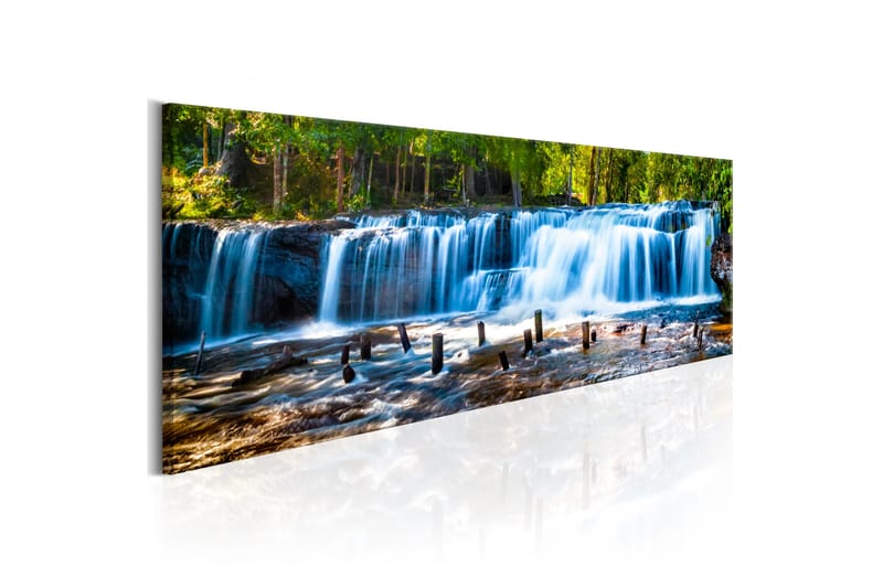 Bilde Beautiful Waterfall 120x40 - Artgeist sp. z o. o. - Innredning - Bilder & kunst - Lerretsbilder