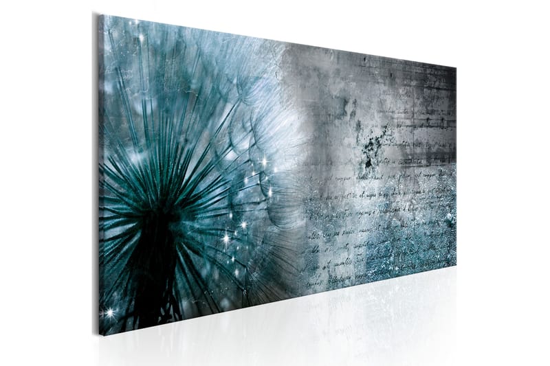 Bilde Blue Dandelion 120x40 - Artgeist sp. z o. o. - Innredning - Bilder & kunst - Lerretsbilder