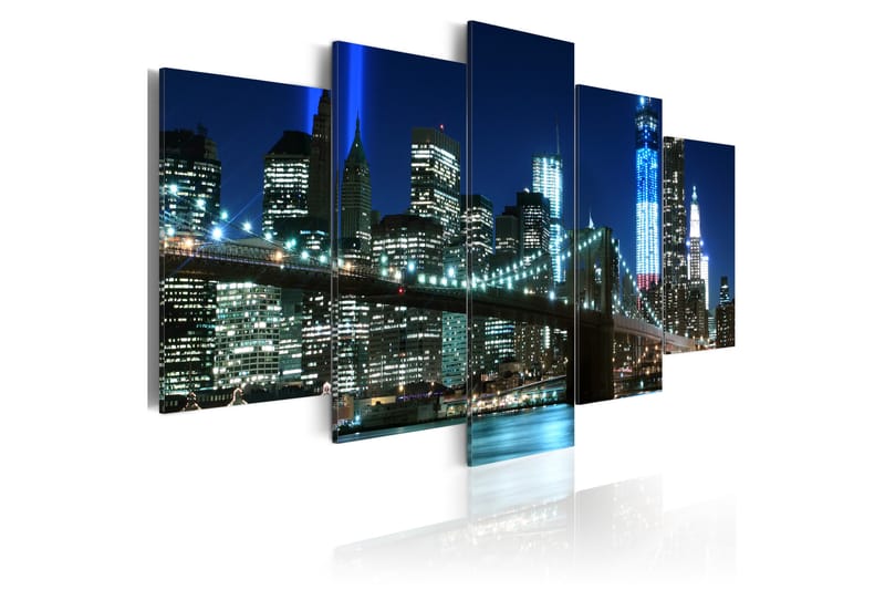 Bilde Blue Nyc 100x50 - Artgeist sp. z o. o. - Innredning - Bilder & kunst - Lerretsbilder