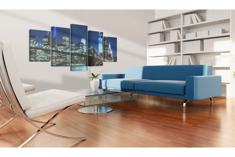 Bilde Blue Nyc 100x50 - Artgeist sp. z o. o. - Innredning - Bilder & kunst - Lerretsbilder