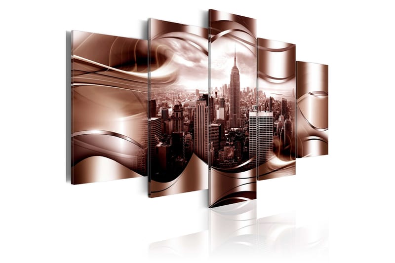 Bilde Burgundy New York 100x50 - Artgeist sp. z o. o. - Innredning - Bilder & kunst - Lerretsbilder