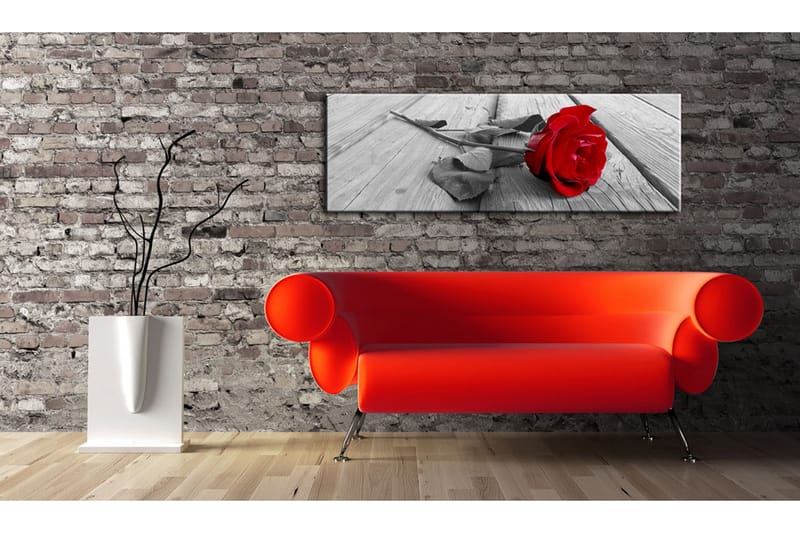 Bilde Carmine Rose 135x45 - Artgeist sp. z o. o. - Innredning - Bilder & kunst - Lerretsbilder