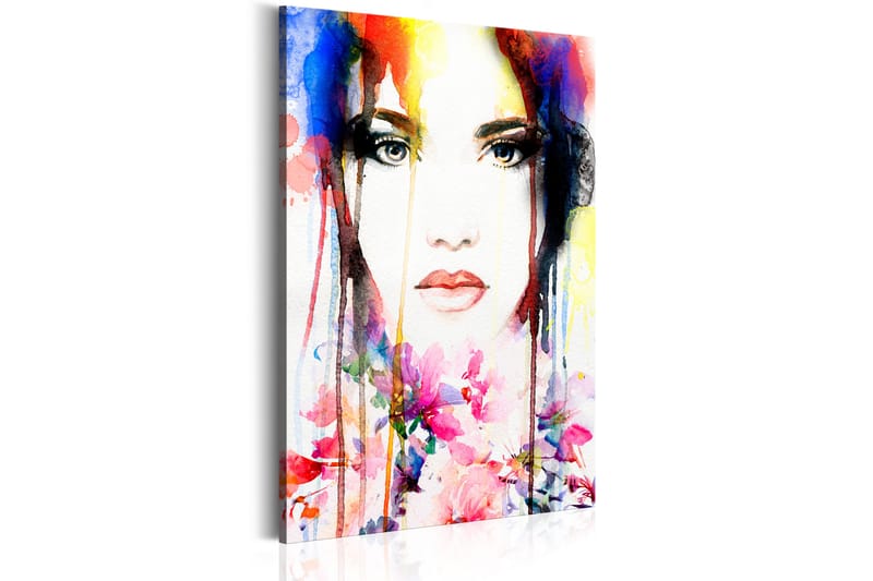 Bilde Colorful Lady 80x120 - Artgeist sp. z o. o. - Innredning - Bilder & kunst - Lerretsbilder