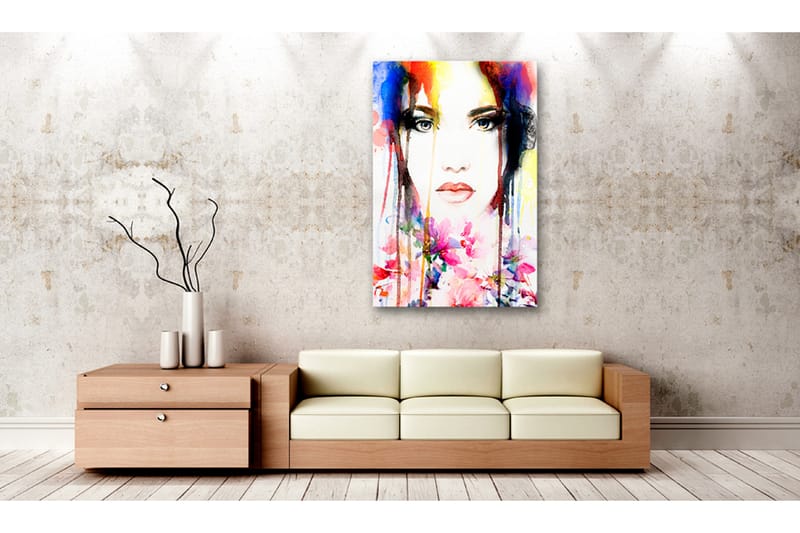 Bilde Colorful Lady 80x120 - Artgeist sp. z o. o. - Innredning - Bilder & kunst - Lerretsbilder