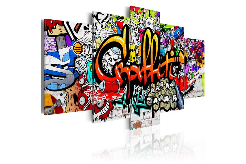 Bilde Colourful Style 200x100 - Artgeist sp. z o. o. - Innredning - Bilder & kunst - Lerretsbilder