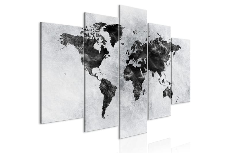 Bilde Concrete World 5 Parts Wide 100x50 - Artgeist sp. z o. o. - Innredning - Bilder & kunst - Lerretsbilder