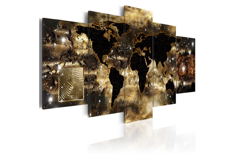 Bilde Continents Of Bronze 100x50 - Artgeist sp. z o. o. - Innredning - Bilder & kunst - Lerretsbilder