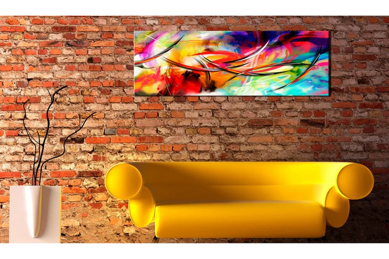 Bilde Dance Of The Rainbow 120x40 - Artgeist sp. z o. o. - Innredning - Bilder & kunst - Lerretsbilder