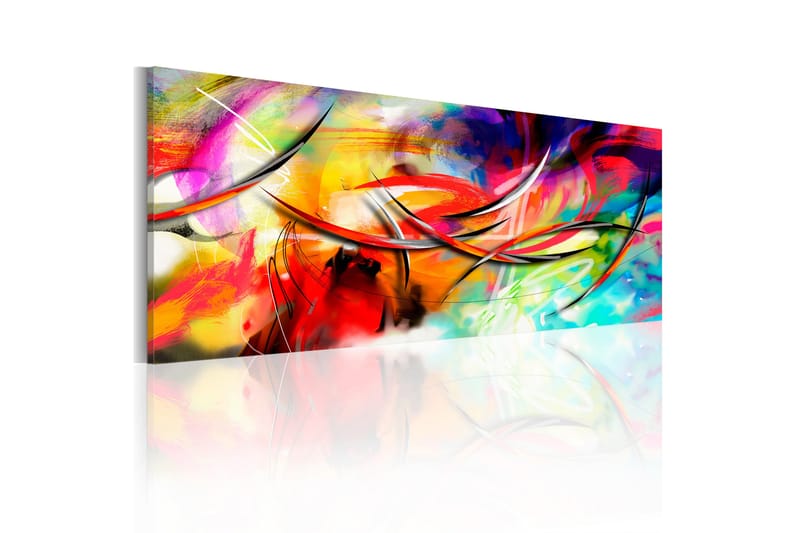 Bilde Dance Of The Rainbow 120x40 - Artgeist sp. z o. o. - Innredning - Bilder & kunst - Lerretsbilder