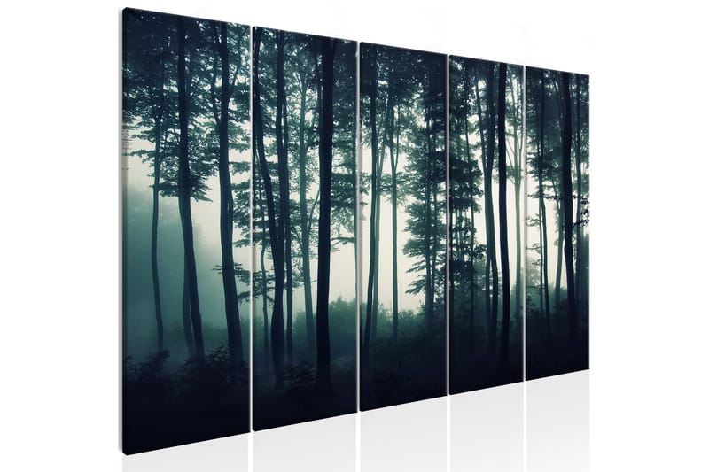 Bilde Dark Forest 5 Parts Narrow 225x90 - Artgeist sp. z o. o. - Innredning - Bilder & kunst - Lerretsbilder