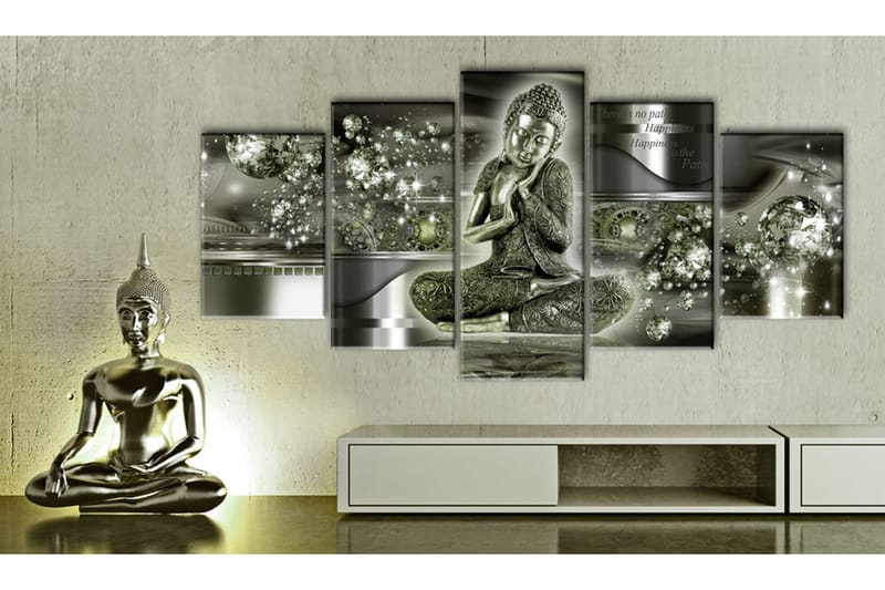 Bilde Emerald Budda 100x50 - Artgeist sp. z o. o. - Innredning - Bilder & kunst - Lerretsbilder