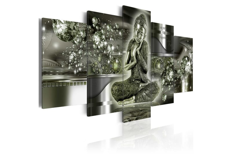 Bilde Emerald Budda 100x50 - Artgeist sp. z o. o. - Innredning - Bilder & kunst - Lerretsbilder