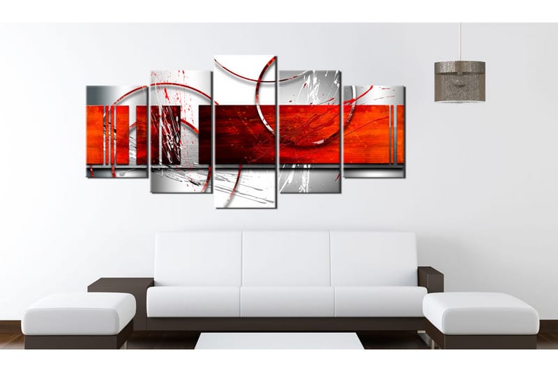 Bilde Emphasis Red Theme 200x100 - Artgeist sp. z o. o. - Innredning - Bilder & kunst - Lerretsbilder