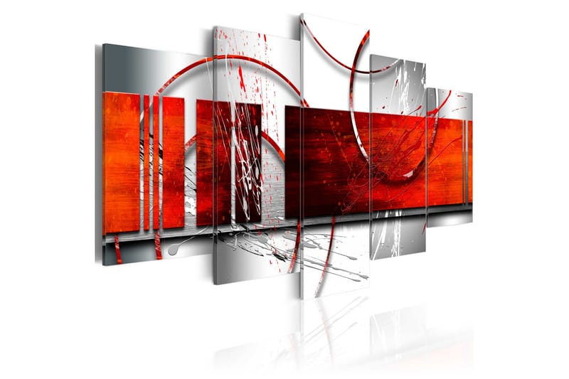 Bilde Emphasis Red Theme 200x100 - Artgeist sp. z o. o. - Innredning - Bilder & kunst - Lerretsbilder