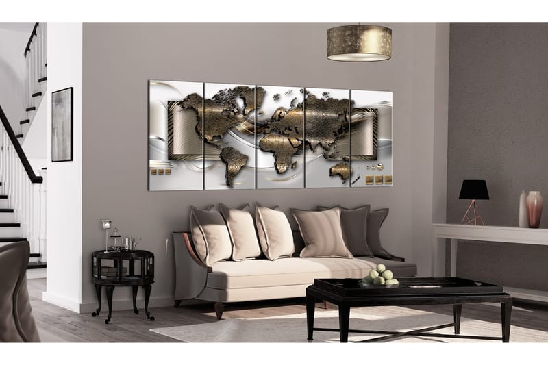 Bilde Exclusive Map 225x90 - Artgeist sp. z o. o. - Innredning - Bilder & kunst - Lerretsbilder