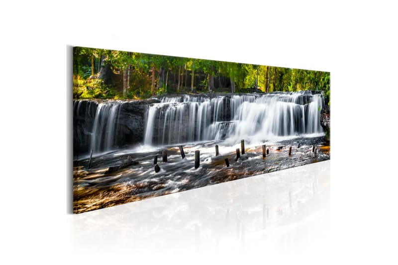 Bilde Fairytale Waterfall 120x40 - Artgeist sp. z o. o. - Innredning - Bilder & kunst - Lerretsbilder