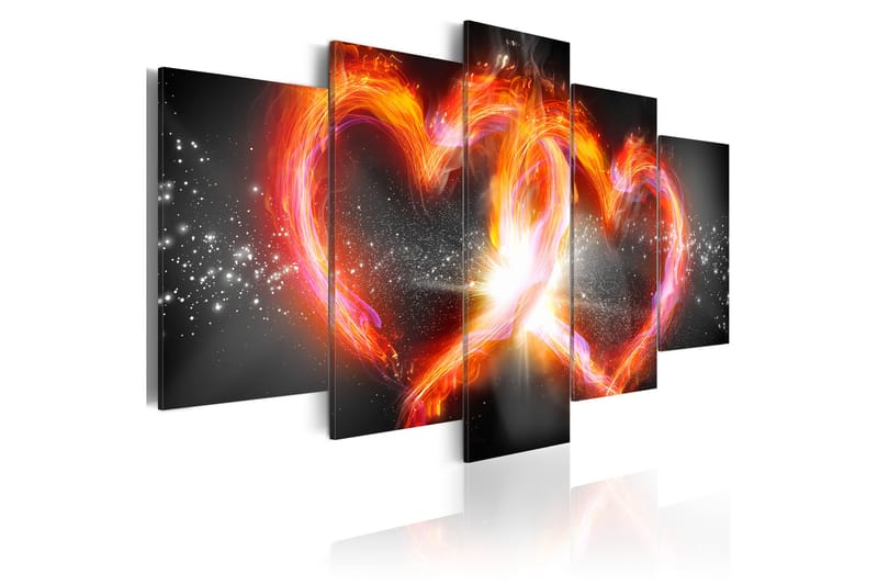 Bilde Flame Of Love 100x50 - Artgeist sp. z o. o. - Innredning - Bilder & kunst - Lerretsbilder