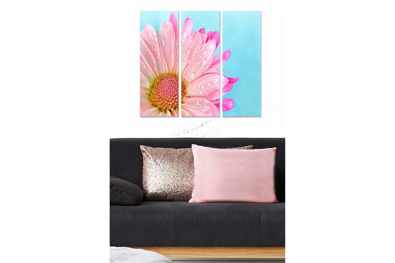 Bilde Floral 3-pk flerfarget - 22x05 cm - Innredning - Bilder & kunst - Lerretsbilder