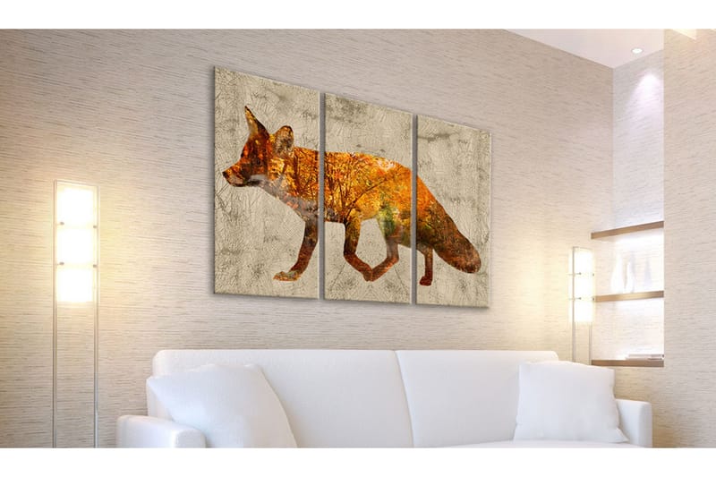 Bilde Fox In The Wood 60x40 - Artgeist sp. z o. o. - Innredning - Bilder & kunst - Lerretsbilder