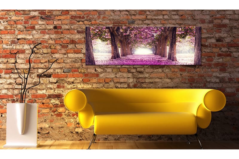 Bilde Fuchsia Garden 120x40 - Artgeist sp. z o. o. - Innredning - Bilder & kunst - Lerretsbilder