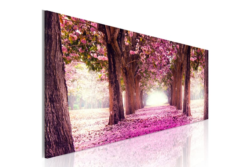 Bilde Fuchsia Garden 120x40 - Artgeist sp. z o. o. - Innredning - Bilder & kunst - Lerretsbilder