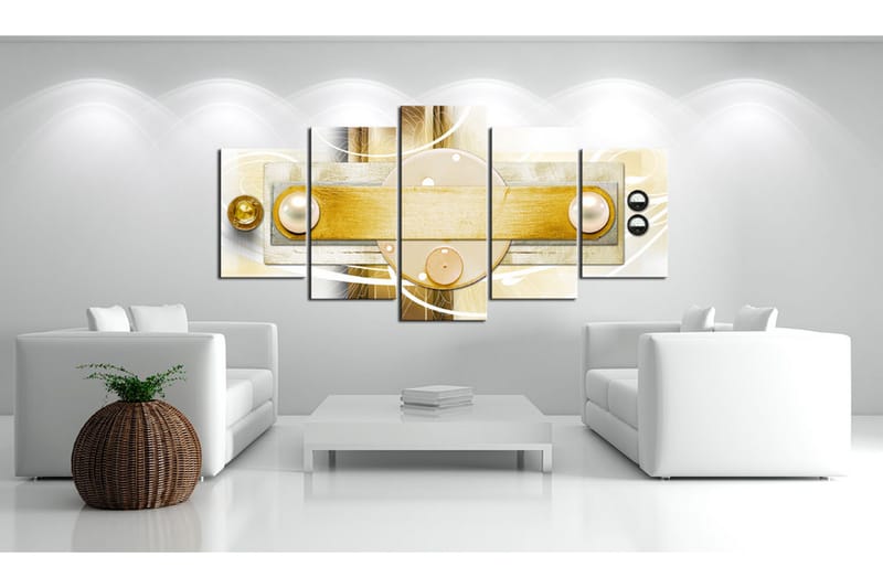 Bilde Gold Frigidity 100x50 - Artgeist sp. z o. o. - Innredning - Bilder & kunst - Lerretsbilder