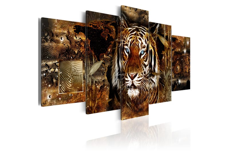 Bilde Golden Jungle 200x100 - Artgeist sp. z o. o. - Innredning - Bilder & kunst - Lerretsbilder