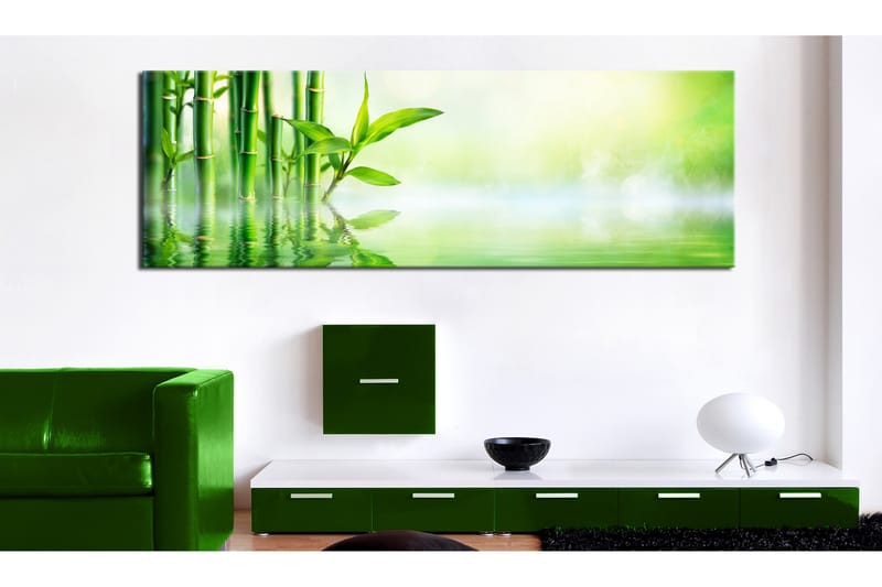 Bilde Green Bamboo 120x40 - Artgeist sp. z o. o. - Innredning - Bilder & kunst - Lerretsbilder