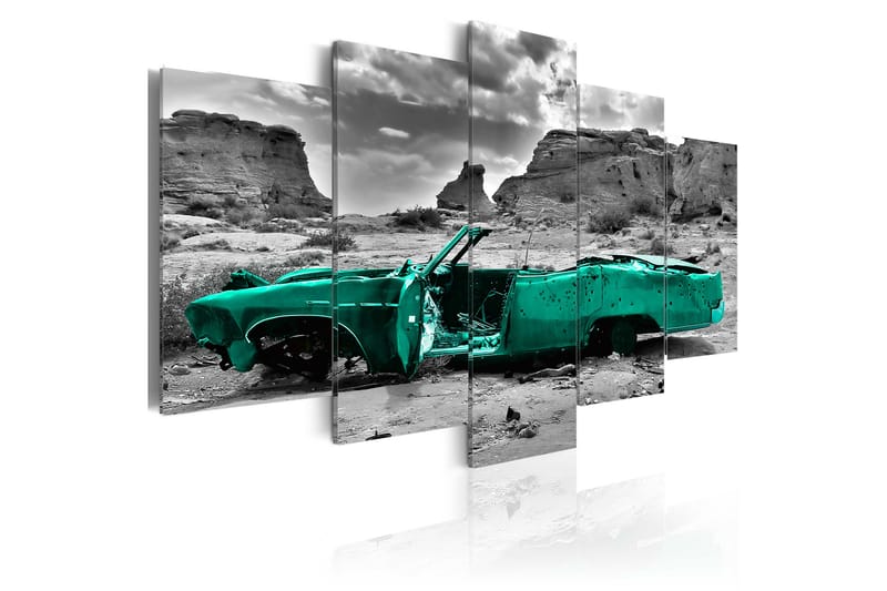 Bilde Green Car 100x50 - Artgeist sp. z o. o. - Innredning - Bilder & kunst - Lerretsbilder