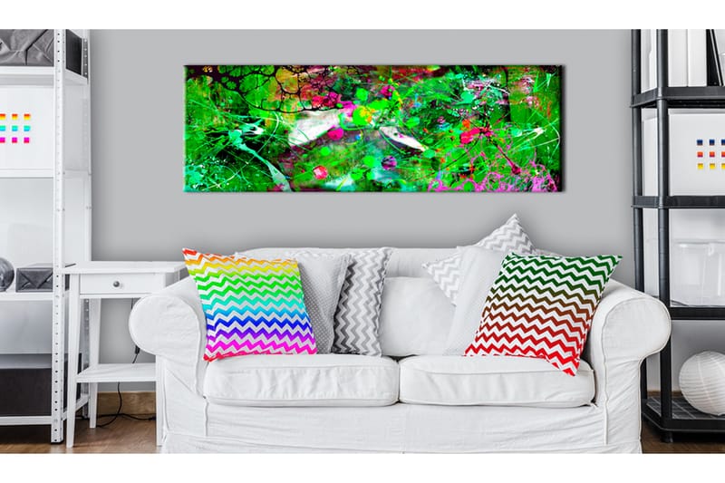 Bilde Green Fantasy 150x50 - Artgeist sp. z o. o. - Innredning - Bilder & kunst - Lerretsbilder