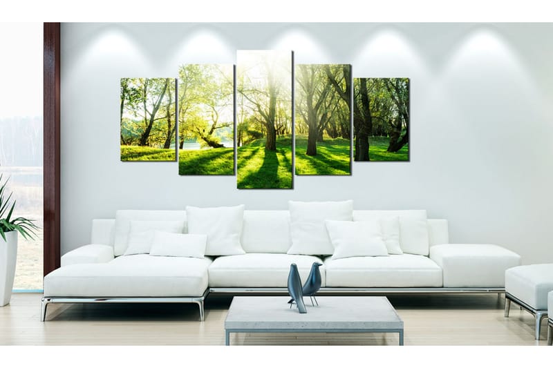 Bilde Green Glade 100x50 - Artgeist sp. z o. o. - Innredning - Bilder & kunst - Lerretsbilder