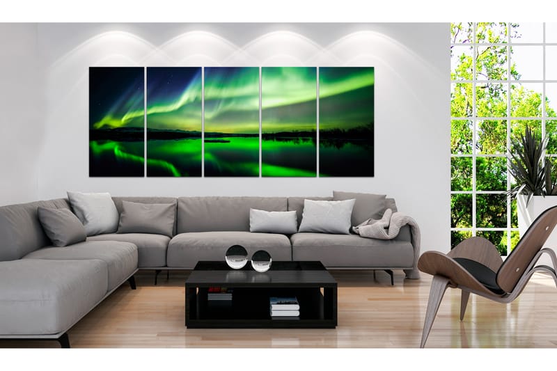 Bilde Green Sky 200x80 - Artgeist sp. z o. o. - Innredning - Bilder & kunst - Lerretsbilder