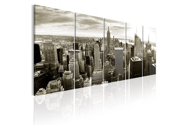 Bilde Grey Manhattan 200x80 - Artgeist sp. z o. o. - Innredning - Bilder & kunst - Lerretsbilder