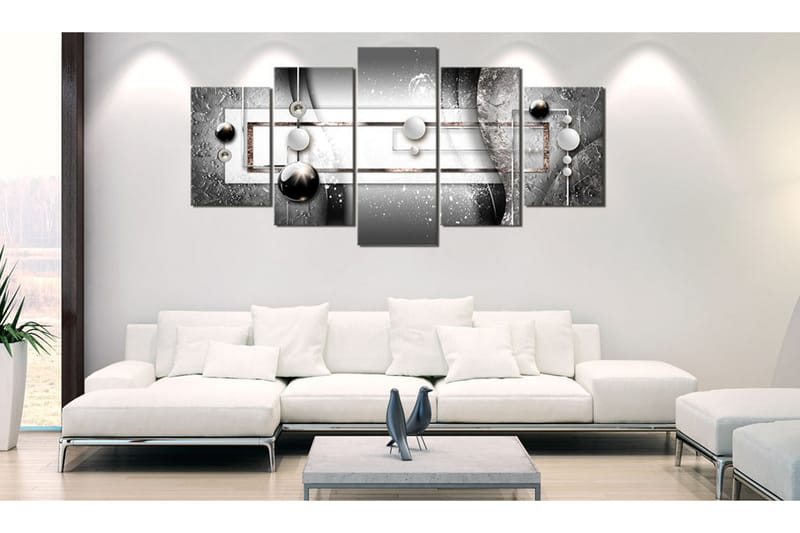 Bilde Grey Symmetry 200x100 - Artgeist sp. z o. o. - Innredning - Bilder & kunst - Lerretsbilder