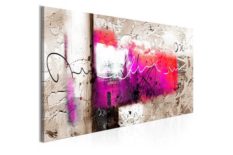 Bilde Hammer 1 Part Pink Narrow 120x40 - Artgeist sp. z o. o. - Innredning - Bilder & kunst - Lerretsbilder