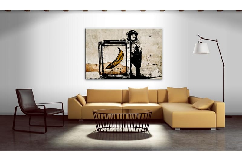 Bilde Inspired by Banksy 120x80 - Artgeist sp. z o. o. - Innredning - Bilder & kunst - Lerretsbilder