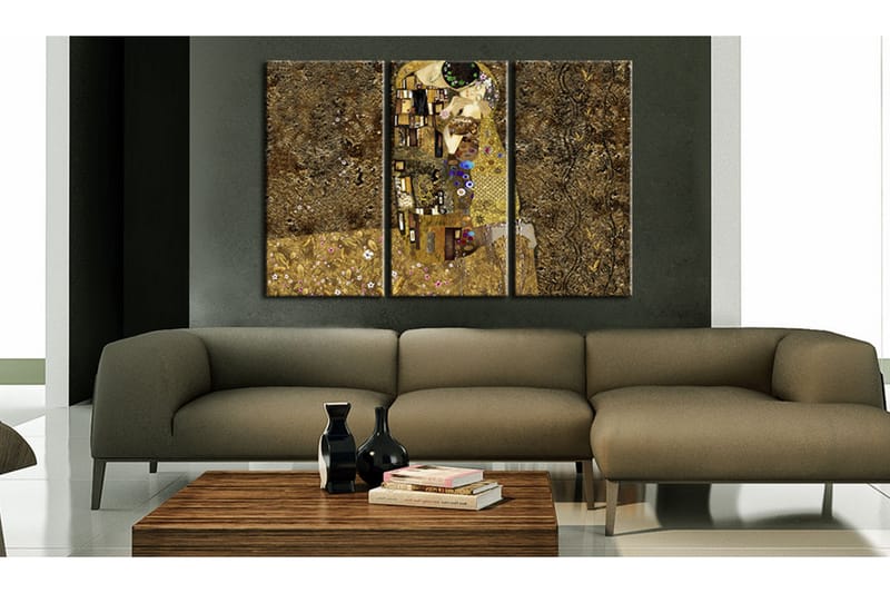 Bilde Klimt Inspiration Kiss 60x40 - Artgeist sp. z o. o. - Innredning - Bilder & kunst - Lerretsbilder