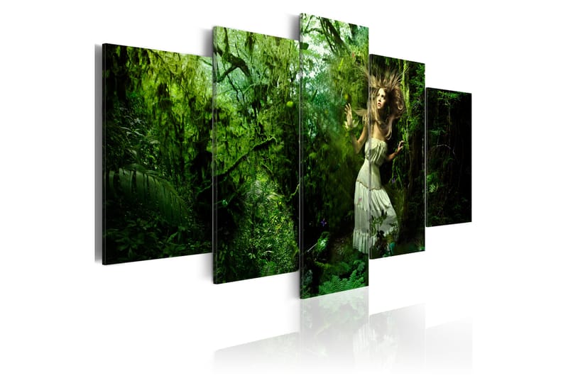 Bilde Lost In Greenery 100x50 - Artgeist sp. z o. o. - Innredning - Bilder & kunst - Lerretsbilder