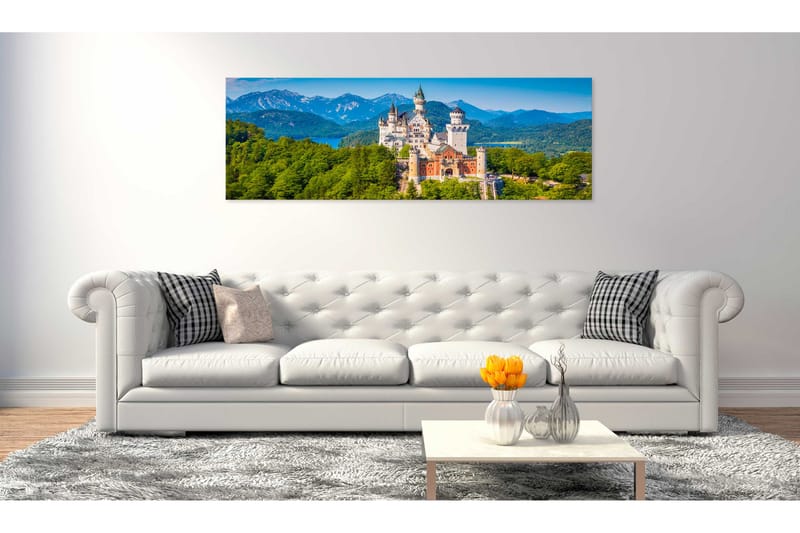 Bilde Magic Places Neuschwanstein Castle 135x45 - Artgeist sp. z o. o. - Innredning - Bilder & kunst - Lerretsbilder