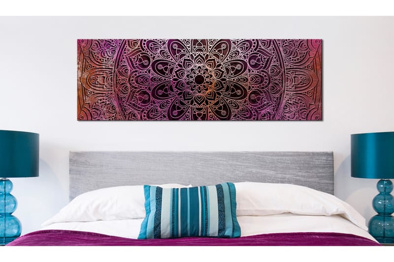 Bilde Mandala Amethyst Energy 135x45 - Artgeist sp. z o. o. - Innredning - Bilder & kunst - Lerretsbilder