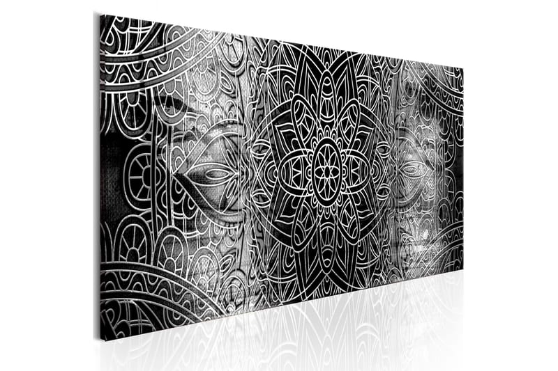 Bilde Mandala Grey Depths 120x40 - Artgeist sp. z o. o. - Innredning - Bilder & kunst - Lerretsbilder