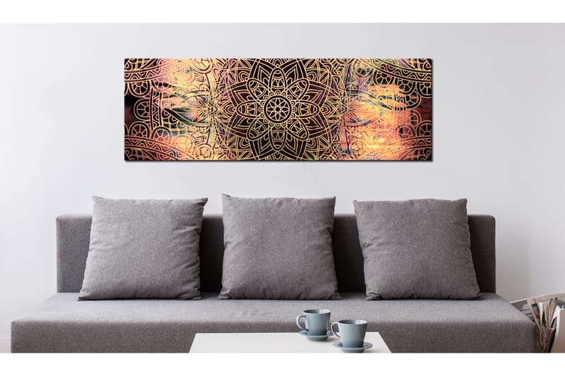 Bilde Mandala Sunny Poetry 135x45 - Artgeist sp. z o. o. - Innredning - Bilder & kunst - Lerretsbilder