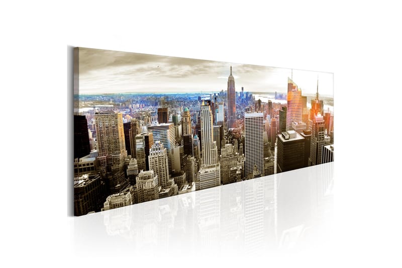 Bilde Manhattan Island For Rich 135x45 - Artgeist sp. z o. o. - Innredning - Bilder & kunst - Lerretsbilder