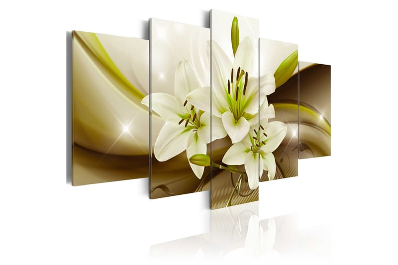 Bilde Modern Liliy 100x50 - Artgeist sp. z o. o. - Innredning - Bilder & kunst - Lerretsbilder