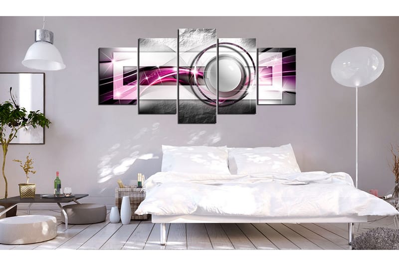 Bilde Modern Pink 200x100 - Artgeist sp. z o. o. - Innredning - Bilder & kunst - Lerretsbilder