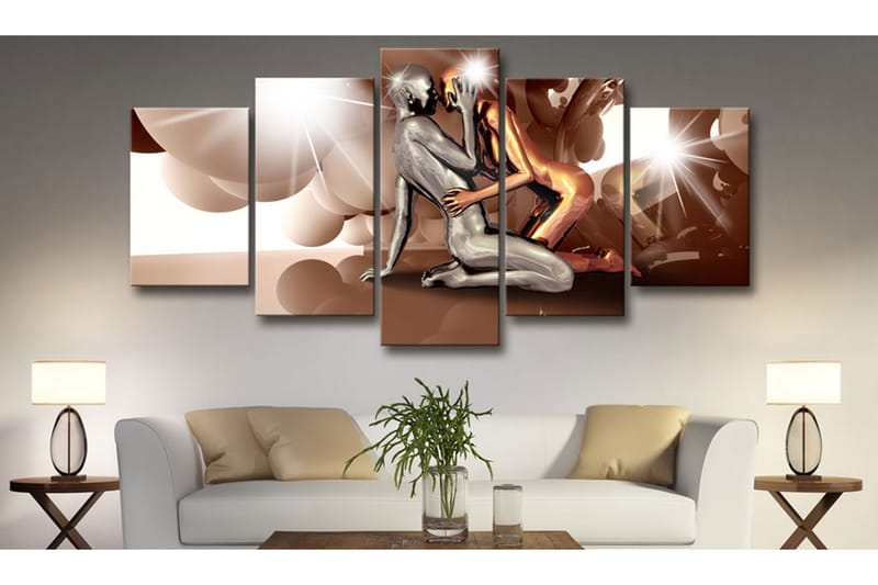 Bilde Moon Lovers 100x50 - Artgeist sp. z o. o. - Innredning - Bilder & kunst - Lerretsbilder