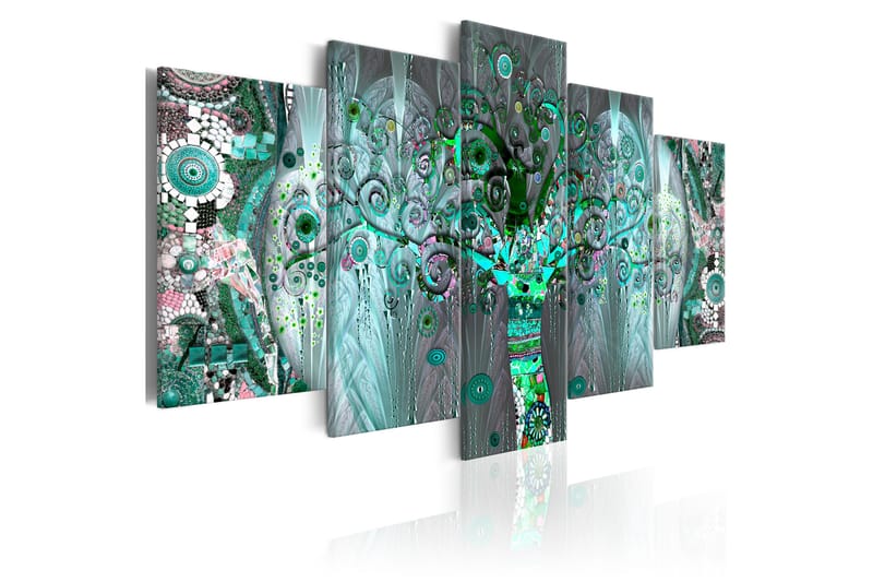 Bilde Mosaic Tree 100x50 - Artgeist sp. z o. o. - Innredning - Bilder & kunst - Lerretsbilder