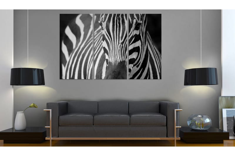 Bilde Mrs Zebra 120x80 - Artgeist sp. z o. o. - Innredning - Bilder & kunst - Lerretsbilder